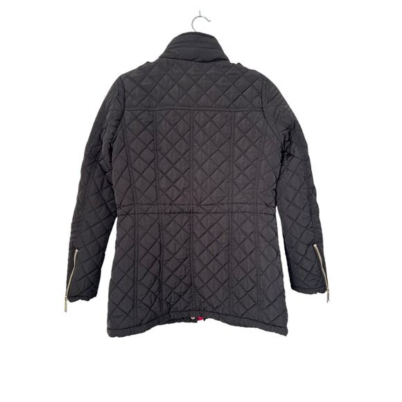 Michael Michael Kors Jacket Size S Black Full Hidden Zipper Button Quilted Coat - Picture 5 of 11
